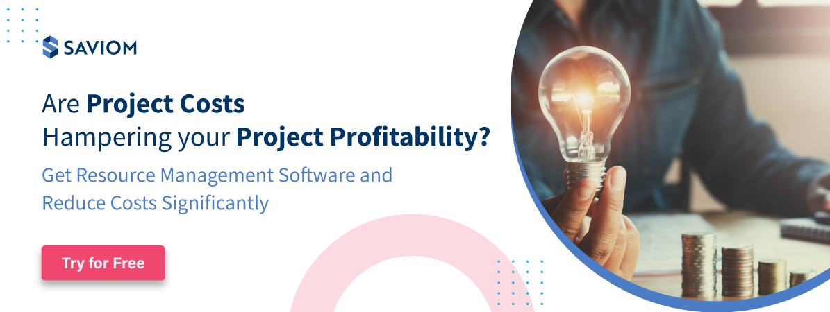Banner showing SAVIOM's resource management software to help managers reduce costs