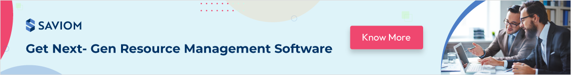 Promotional banner showcasing SAVIOM's next gen resource management software