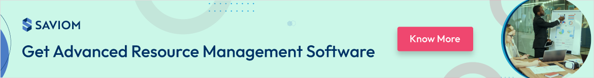 Banner displaying advanced resource management software to manage resources effectively