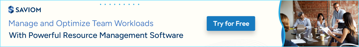 Banner showing how to manage and optimizes team workloads with resource management software 