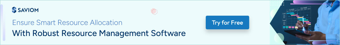 Banner displaying smart resource allocation with resource management software