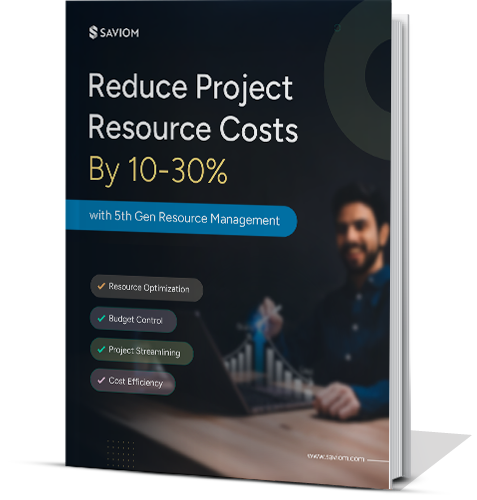 eBook on reduce project resource costs by 10-30% with 5th gen resource management