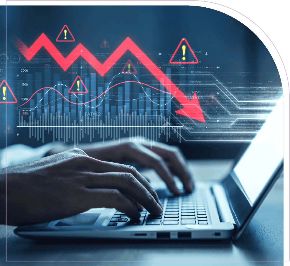 A project manager analyzing project portfolio risks