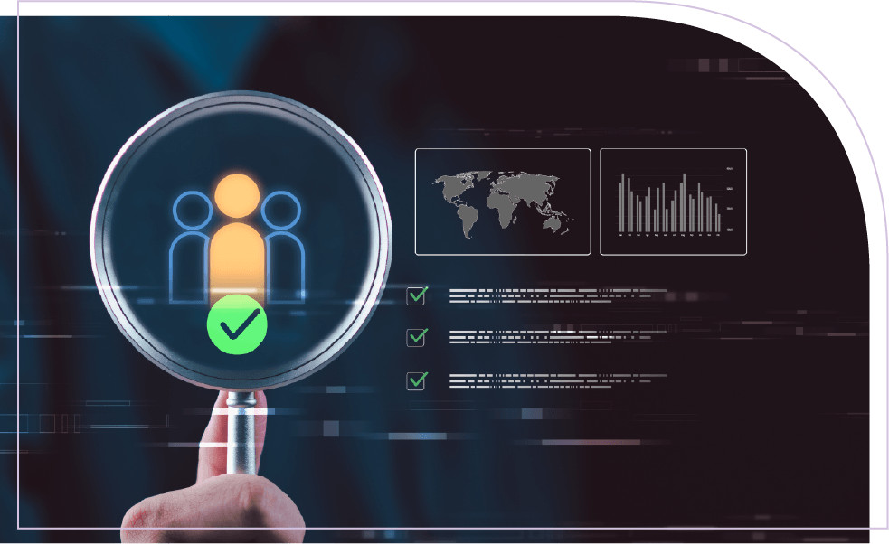 Visual showing workforce skills forecasting, talent selection, and analytics