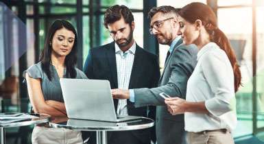 Employees are engaged in effective team planning.