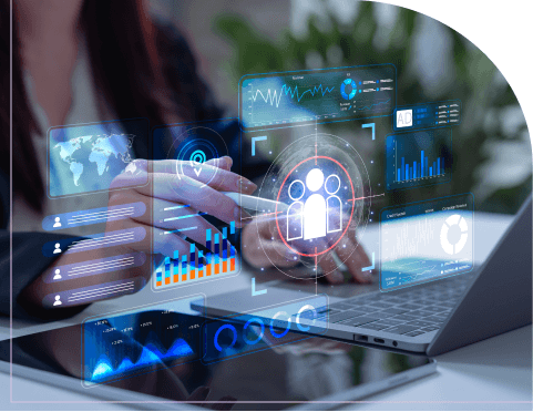 Professional reviewing operational dashboards on a laptop