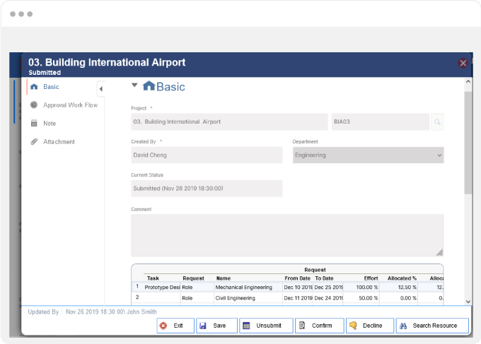 Streamline Resourcing Process