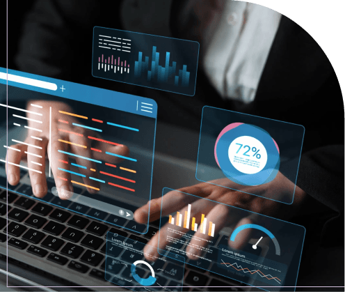 PMO leader reviewing a project governance and delivery risk dashboard