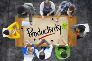 Productivity increases with teamwork